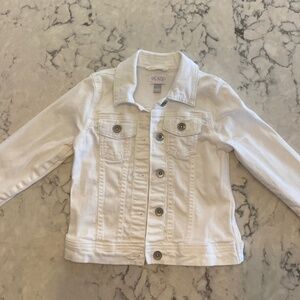 Children’s place white denim jacket
